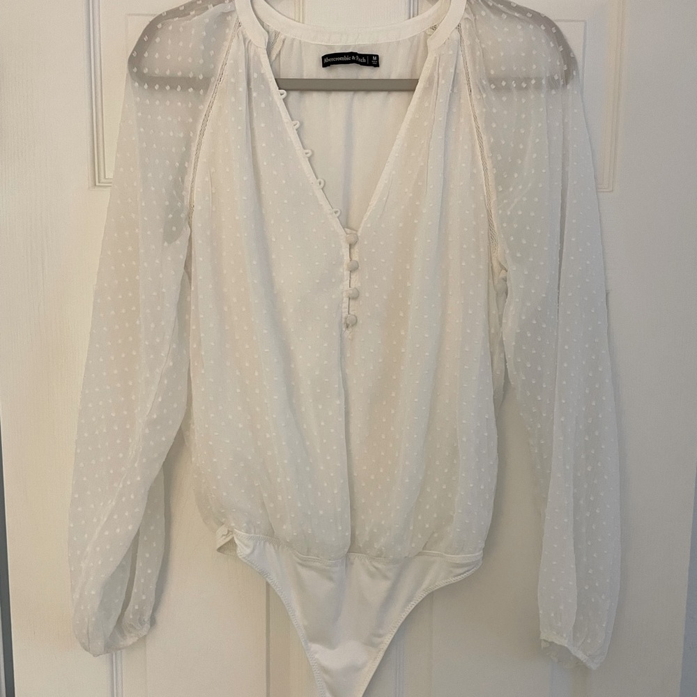 Abercrombie and Fitch white bodysuit
